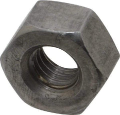 Value Collection - 3/8-16 UNC Steel Right Hand Heavy Hex Nut - 11/16" Across Flats, 23/64" High, Uncoated, 2B Class of Fit - Makers Industrial Supply