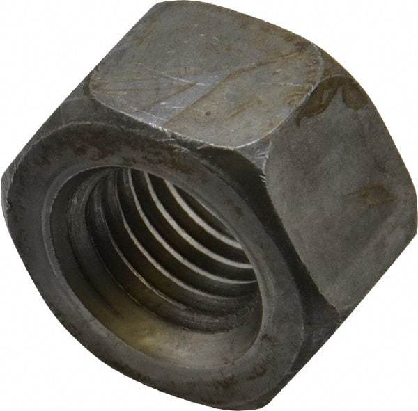 Value Collection - 1-8 UNC Steel Right Hand Heavy Hex Nut - 1-5/8" Across Flats, 63/64" High, Uncoated, 2B Class of Fit - Makers Industrial Supply