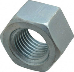 Value Collection - 1-3/4 - 5 UNC Steel Right Hand Heavy Hex Nut - 2-3/4" Across Flats, 1-23/32" High, Uncoated - Makers Industrial Supply