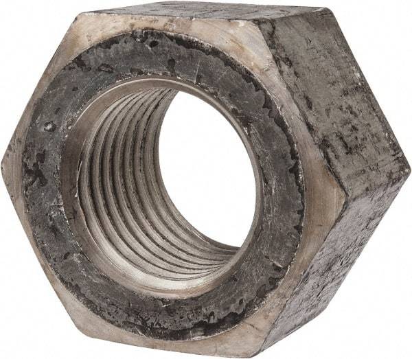 Value Collection - 2 - 4-1/2 UNC Steel Right Hand Heavy Hex Nut - 3-1/8" Across Flats, 1-31/32" High, Uncoated - Makers Industrial Supply