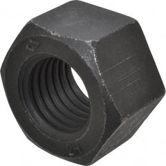 Value Collection - 1-8 UNC Steel Right Hand Heavy Hex Nut - 1-5/8" Across Flats, 63/64" High, Uncoated, 2B Class of Fit - Makers Industrial Supply