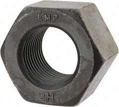 Value Collection - 1-3/8 - 8 UN Steel Right Hand Heavy Hex Nut - 2-3/16" Across Flats, 1-11/32" High, Uncoated, 2B Class of Fit - Makers Industrial Supply