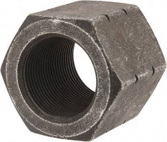 Value Collection - 1-1/2 - 12 UNF Steel Right Hand High Hex Nut - 2" Across Flats, 1-9/32" High, Uncoated - Makers Industrial Supply