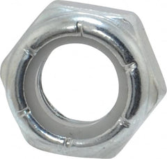 Value Collection - 5/16-24 UNF Grade 2 Hex Jam Lock Nut with Nylon Insert - 1/2" Width Across Flats, 17/64" High, Zinc-Plated Finish - Makers Industrial Supply