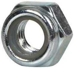 Value Collection - M8x1.25 Metric Coarse Grade 8 Hex Lock Nut with Nylon Insert - 8mm High, Zinc-Plated Finish - Makers Industrial Supply