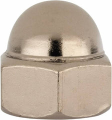 Value Collection - 5/8-11" UNC, 15/16" Width Across Flats, Nickel Plated, Steel Acorn Nut - 51/64" Overall Height, Grade 2 - Makers Industrial Supply