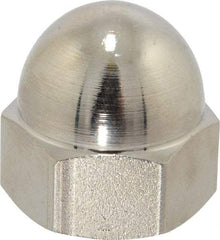 Value Collection - 3/4-10" UNC, 1/16" Width Across Flats, Nickel Plated, Steel Acorn Nut - 1" Overall Height, Grade 2 - Makers Industrial Supply