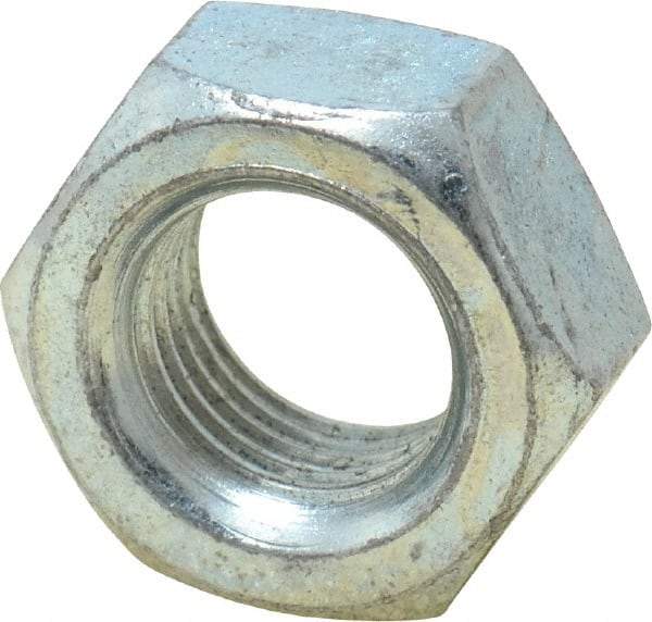 Value Collection - M14x1.50 Metric Fine Steel Right Hand Hex Nut - 22mm Across Flats, 11mm High, Zinc-Plated Finish - Makers Industrial Supply