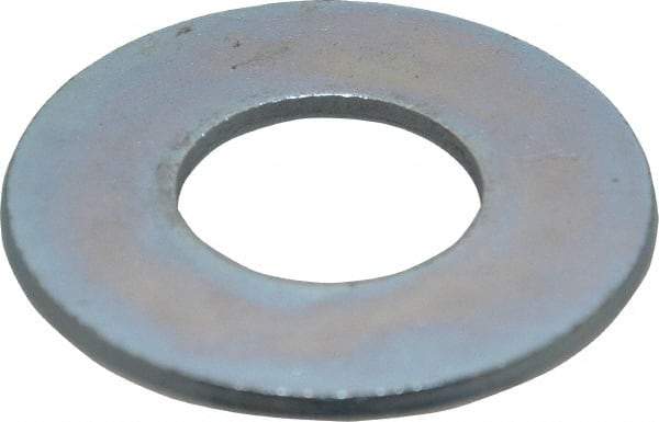 Value Collection - 1-1/4" Screw, Steel USS Flat Washer - 1-3/8" ID x 3" OD, 0.136" Thick, Zinc-Plated Finish - Makers Industrial Supply