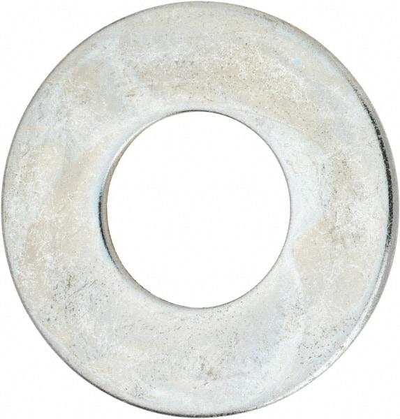 Value Collection - 1-3/4" Screw, Steel USS Flat Washer - 1-7/8" ID x 4" OD, 0.153" Thick, Zinc-Plated Finish - Makers Industrial Supply