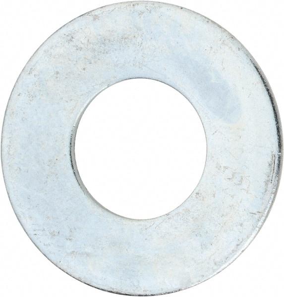 Value Collection - 2" Screw, Steel USS Flat Washer - 2-1/8" ID x 4-1/2" OD, 0.153" Thick, Zinc-Plated Finish - Makers Industrial Supply