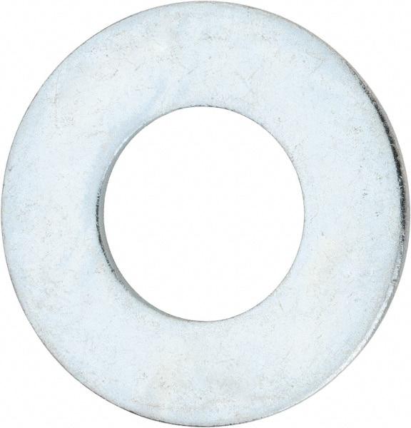 Value Collection - 2-1/4" Screw, Steel USS Flat Washer - 2-3/8" ID x 4-3/4" OD, 0.193" Thick, Zinc-Plated Finish - Makers Industrial Supply