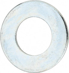 Value Collection - 2-1/2" Screw, Steel USS Flat Washer - 2-5/8" ID x 5" OD, 0.21" Thick, Zinc-Plated Finish - Makers Industrial Supply