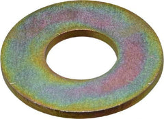 Value Collection - 9/16" Screw, Grade 8 Steel USS Flat Washer - 5/8" ID x 1-1/2" OD, 7/64" Thick, Zinc Yellow Dichromate Finish - Makers Industrial Supply