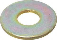 Value Collection - 5/8" Screw, Grade 8 Steel USS Flat Washer - 11/16" ID x 1-3/4" OD, 9/64" Thick, Zinc Yellow Dichromate Finish - Makers Industrial Supply