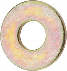 Value Collection - 3/4" Screw, Grade 8 Steel USS Flat Washer - 13/16" ID x 2" OD, 5/32" Thick, Zinc Yellow Dichromate Finish - Makers Industrial Supply