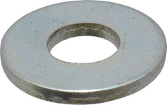 Value Collection - #4 Screw, Steel SAE Flat Washer - 1/8" ID x 5/16" OD, 1/32" Thick, Zinc-Plated Finish - Makers Industrial Supply