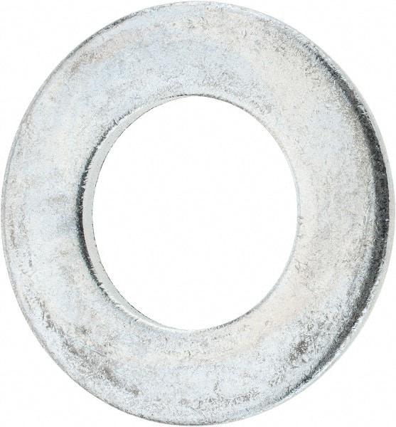 Value Collection - 1-1/4" Screw, Steel SAE Flat Washer - 1-3/8" ID x 2-1/2" OD, 5/32" Thick, Zinc-Plated Finish - Makers Industrial Supply