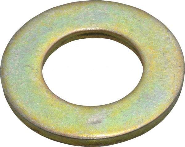 Value Collection - 7/8" Screw, Grade 8 Steel SAE Flat Washer - 15/16" ID x 1-3/4" OD, 9/64" Thick, Zinc Yellow Dichromate Finish - Makers Industrial Supply