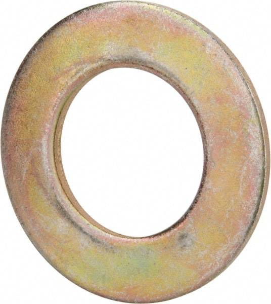 Value Collection - 1-3/4" Screw, Grade 8 Steel SAE Flat Washer - 1-7/8" ID x 3-3/8" OD, 5/32" Thick, Zinc Yellow Dichromate Finish - Makers Industrial Supply