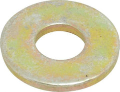 Value Collection - 1/4" Screw, Grade 8 Steel Extra Thick Flat Washer - Zinc Yellow Dichromate Finish - Makers Industrial Supply