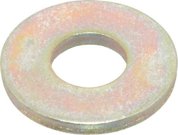 Value Collection - 5/16" Screw, Grade 8 Steel Extra Thick Flat Washer - Zinc Yellow Dichromate Finish - Makers Industrial Supply