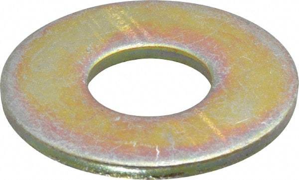 Value Collection - 7/8" Screw, Grade 8 Steel Extra Thick Flat Washer - Zinc Yellow Dichromate Finish - Makers Industrial Supply