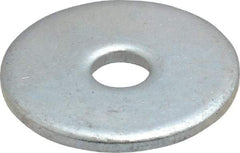 Value Collection - #8 Screw, Steel Fender Flat Washer - 3/16" ID x 3/4" OD, 0.067" Thick, Zinc-Plated Finish - Makers Industrial Supply