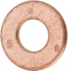 Value Collection - #20 Screw, Silicon Bronze Standard Flat Washer - 0.336" ID x 3/4" OD, 0.064" Thick - Makers Industrial Supply