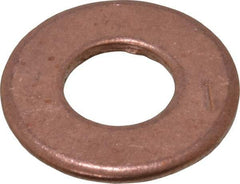 Value Collection - #24 Screw, Silicon Bronze Standard Flat Washer - 0.395" ID x 7/8" OD, 0.064" Thick, Plain Finish - Makers Industrial Supply