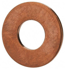 Value Collection - 5/16" Screw, Copper Standard Flat Washer - 0.336" ID x 3/4" OD, 0.064" Thick, Plain Finish - Makers Industrial Supply