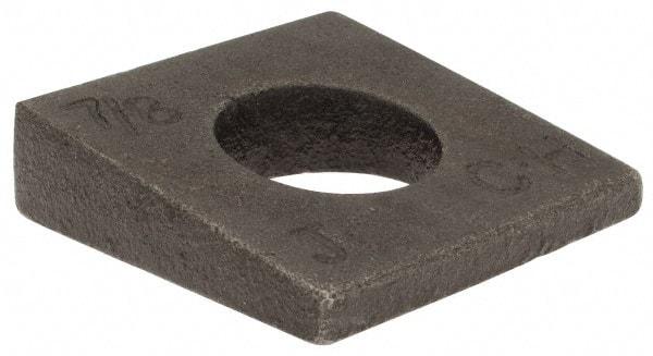 Value Collection - 7/8" Bolt, Iron Beveled Square Washer - 15/16" ID, 9/16 Minimum Thickness - Makers Industrial Supply