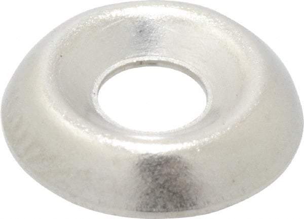 Value Collection - 0.102" Thick, Nickel-Plated Finish, Brass, Standard Countersunk Washer - 0.135" ID x 3/8" OD - Makers Industrial Supply