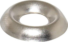 Value Collection - 1/8" Thick, Nickel-Plated Finish, Steel, Standard Countersunk Washer - 0.259" ID x 21/32" OD - Makers Industrial Supply