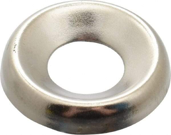 Value Collection - 5/32" Thick, Nickel-Plated Finish, Steel, Standard Countersunk Washer - 0.305" ID x 25/32" OD - Makers Industrial Supply