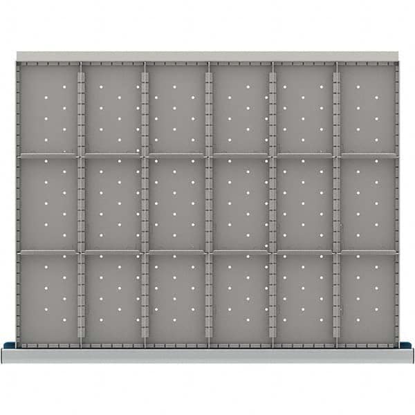 LISTA - 18-Compartment Drawer Divider Layout for 3.15" High Drawers - Makers Industrial Supply