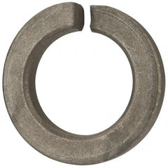 Value Collection - 1-1/2", 1.504" ID, 3/8" Thick Split Lock Washer - Steel, Zinc-Plated Finish, 1.504" Min ID, 1.534" Max ID, 2.419" Min OD, 2.43" Max OD - Makers Industrial Supply