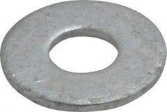 Value Collection - 1/2" Screw, Steel USS Flat Washer - 9/16" ID x 1-3/8" OD, 7/64" Thick, Galvanized Finish - Makers Industrial Supply