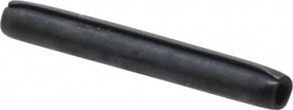 Made in USA - 1/16" Diam x 1/2" Long Coiled Spring Pin - Grade 1070-1090 Alloy Steel, Black Oxide Finish - Makers Industrial Supply