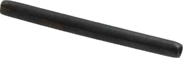 Made in USA - 1/16" Diam x 3/4" Long Coiled Spring Pin - Grade 1070-1090 Alloy Steel, Black Oxide Finish - Makers Industrial Supply