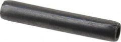 Made in USA - 3/16" Diam x 1-1/8" Long Coiled Spring Pin - Grade 1070-1090 Alloy Steel, Black Oxide Finish - Makers Industrial Supply