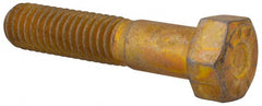 Hex Head Cap Screw: 3/8-16 x 1-3/4″, Grade L9 Steel, Zinc Yellow Dichromate Finish Partially Threaded