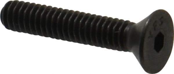 Value Collection - #8-32 UNC Hex Socket Drive, 82° Flat Screw - Alloy Steel, Black Oxide Finish, Fully Threaded, 7/8" OAL - Makers Industrial Supply