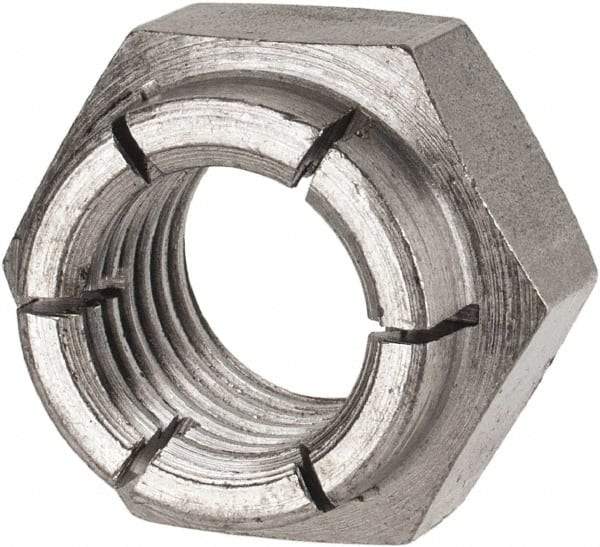 Flex-Loc - 3/4-10 UNC Grade 2 Heavy Hex Lock Nut with Expanding Flex Top - Uncoated, Meets Military Specifications - Makers Industrial Supply