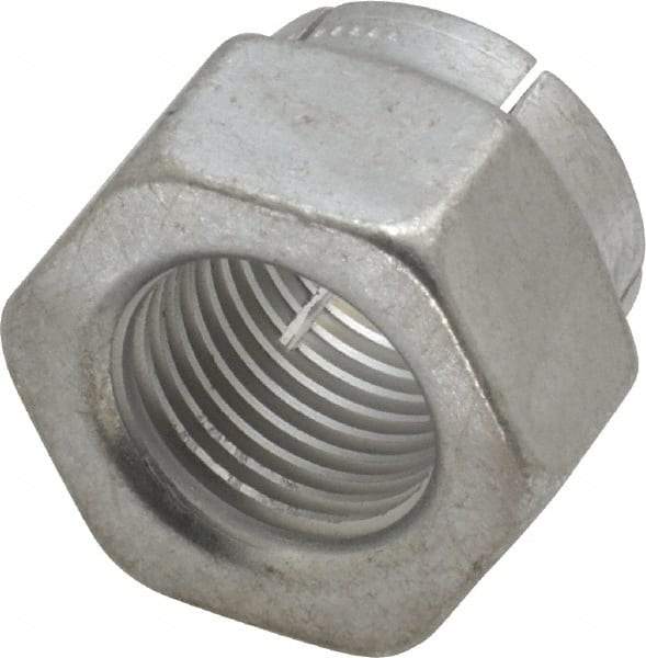 Flex-Loc - 1/2-20 UNJF Grade 2 Hex Lock Nut with Expanding Flex Top - Cadmium-Plated Finish, Meets Military Specifications - Makers Industrial Supply