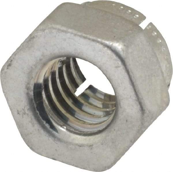 Flex-Loc - 5/16-18 UNC Grade 2 Hex Lock Nut with Expanding Flex Top - Cadmium-Plated Finish, Meets Military Specifications - Makers Industrial Supply