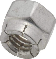 Flex-Loc - 3/8-16 UNC Grade 2 Hex Lock Nut with Expanding Flex Top - Cadmium-Plated Finish, Meets Military Specifications - Makers Industrial Supply