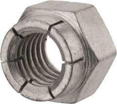 Flex-Loc - 1/2-13 UNC Grade 2 Hex Lock Nut with Expanding Flex Top - Cadmium-Plated Finish, Meets Military Specifications - Makers Industrial Supply