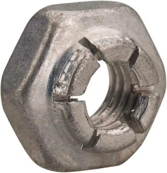 Flex-Loc - #10-32 UNJF Grade 2 Hex Lock Nut with Expanding Flex Top - 3/16" High, Cadmium-Plated Finish, Meets Military Specifications - Makers Industrial Supply