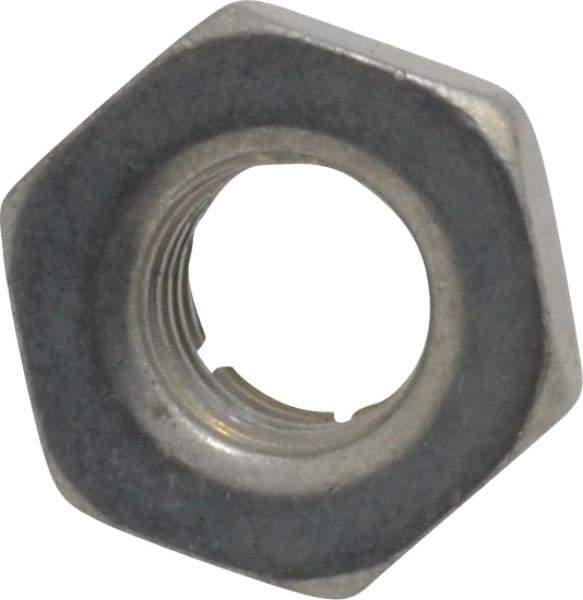 Flex-Loc - 1/4-28 UNJF Grade 2 Hex Lock Nut with Expanding Flex Top - 7/32" High, Cadmium-Plated Finish, Meets Military Specifications - Makers Industrial Supply